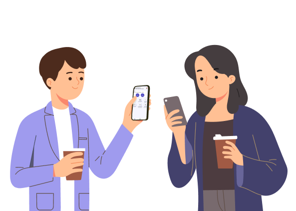 People working in eOffice